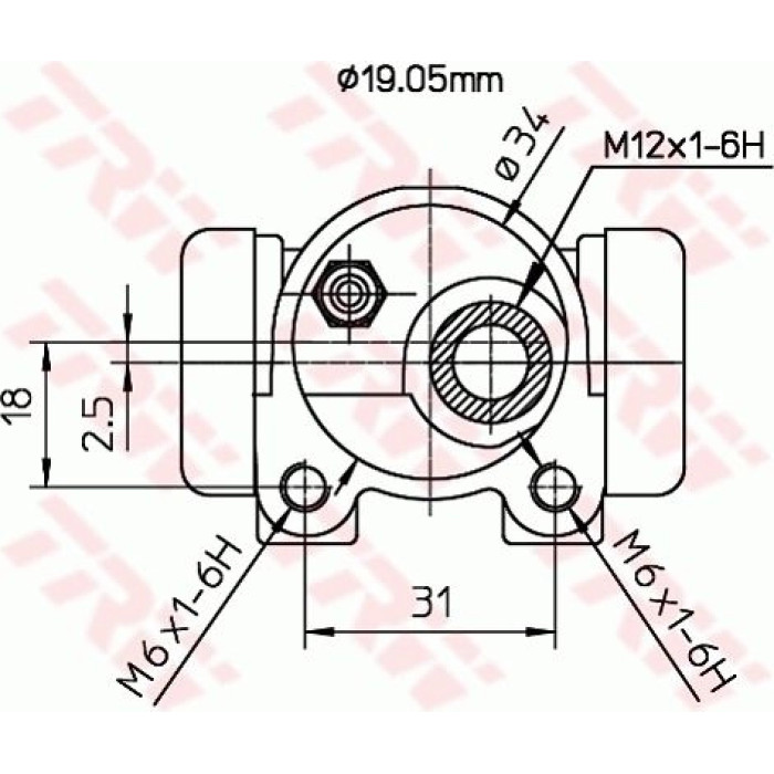 TRW BWD123 Radbremszylinder TRW BWD123 Radbremszylinder