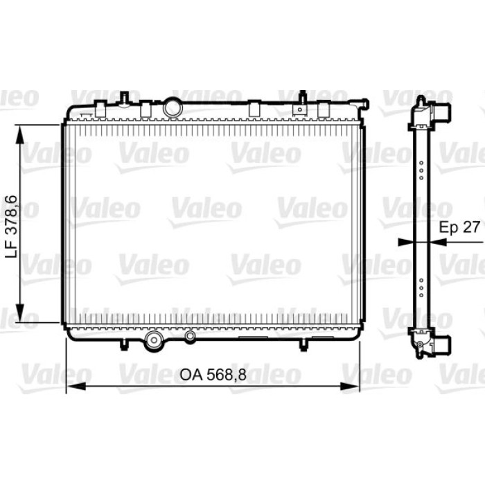 Valeo 735598 Kühler, Motorkühlung Valeo 735598 Kühler, Motorkühlung
