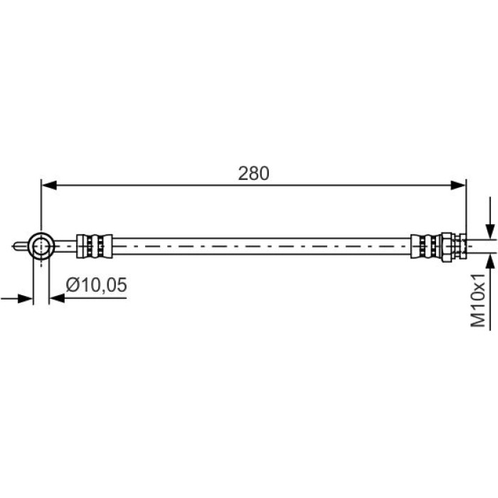 BOSCH 1 987 481 444 Bremsschlauch