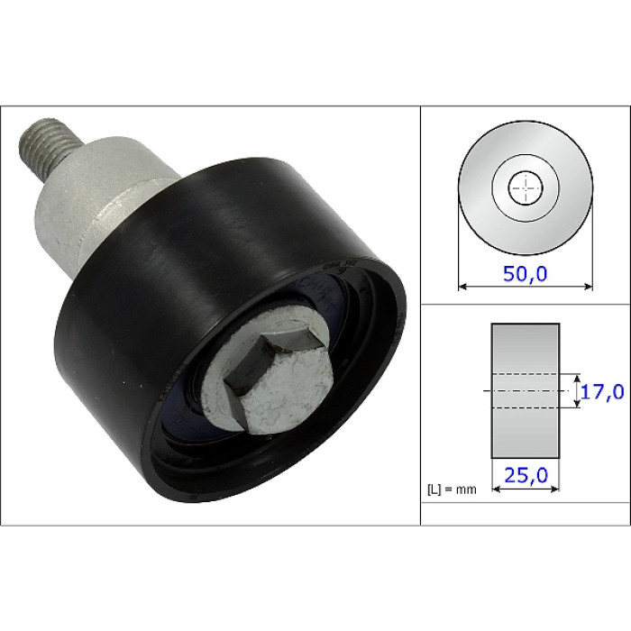 INA 532 0753 10 Umlenkrolle/Führungsrolle, Zahnriemen