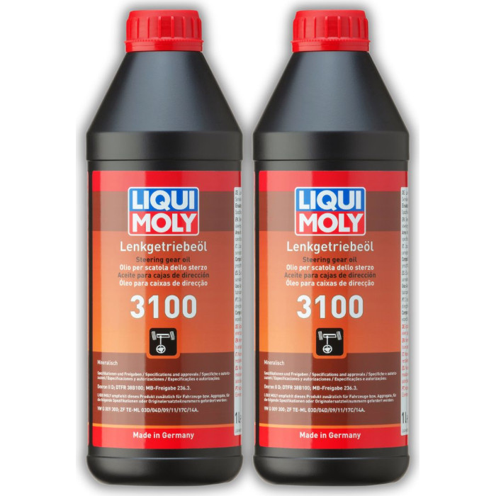 2x LIQUI MOLY 1145 Servoöl Dexron II D, MB-Freigabe 236.3, 1L (2L) 2x LIQUI MOLY 1145 Servoöl Dexron II D, MB-Freigabe 236.3, 1L (2L)