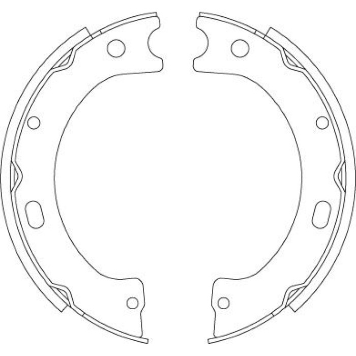 TRW GS8805 Bremsbackensatz, Feststellbremse TRW GS8805 Bremsbackensatz, Feststellbremse