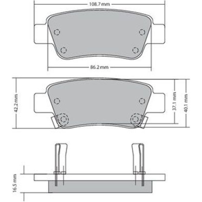 Metzger 1170508 Bremsbelagsatz, Scheibenbremse Metzger 1170508 Bremsbelagsatz, Scheibenbremse