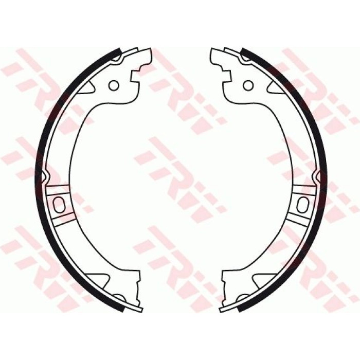 TRW GS8759 Bremsbackensatz, Feststellbremse TRW GS8759 Bremsbackensatz, Feststellbremse