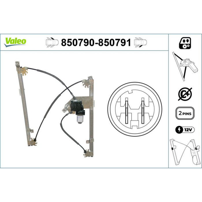 Valeo 850790 Fensterheber Valeo 850790 Fensterheber