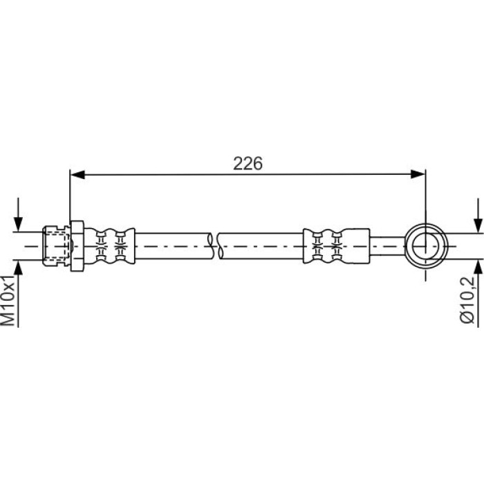 BOSCH 1 987 481 743 Bremsschlauch