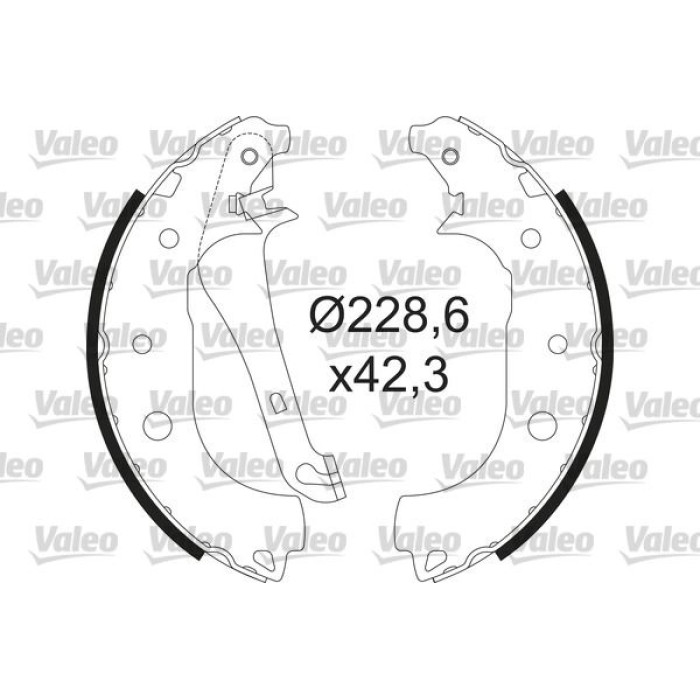 Valeo 564207 Bremsbackensatz Valeo 564207 Bremsbackensatz