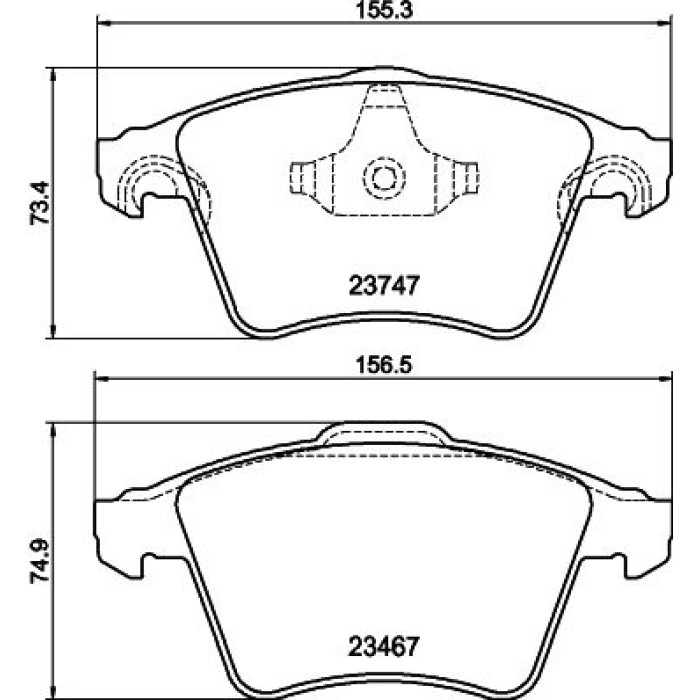 Bremsbelagsatz, Scheibenbremse 8DB 355 013-811 Bremsbelagsatz, Scheibenbremse 8DB 355 013-811
