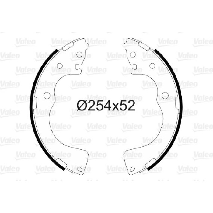 Valeo 564092 Bremsbackensatz