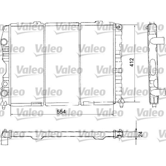 Valeo 731283 Kühler, Motorkühlung Valeo 731283 Kühler, Motorkühlung