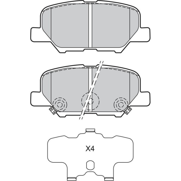 Valeo 601361 Bremsbelagsatz, Scheibenbremse Valeo 601361 Bremsbelagsatz, Scheibenbremse