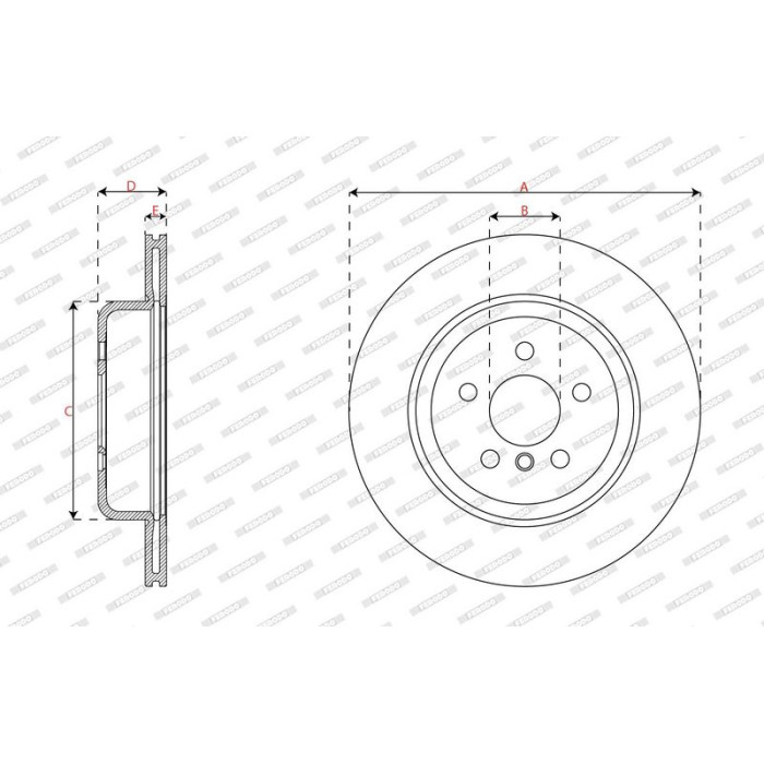 Bremsscheibe DDF3042RC-1
