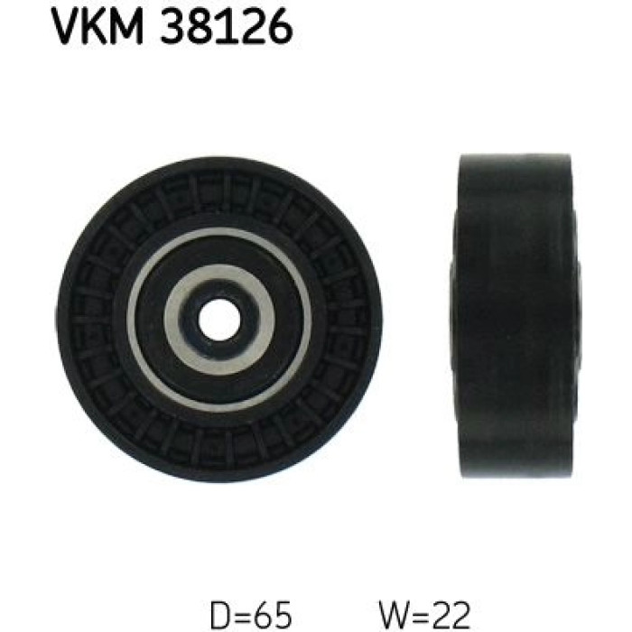 SKF VKM 38126 Umlenkrolle/Führungsrolle, Keilrippenriemen
