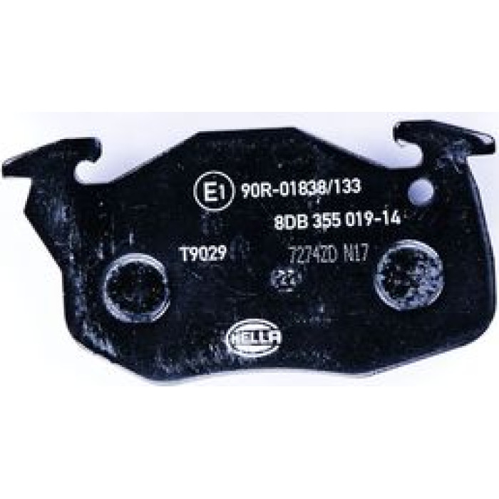 Hella 8DB 355 019-141 Bremsbelagsatz, Scheibenbremse
