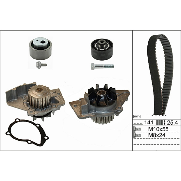 INA 530 0470 30 Wasserpumpe + Zahnriemensatz INA 530 0470 30 Wasserpumpe + Zahnriemensatz