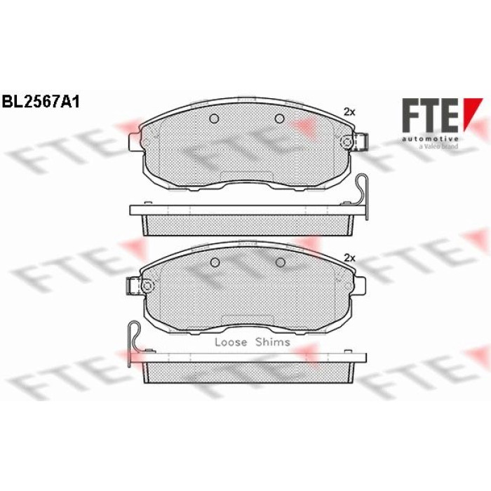 FTE 9010819 Bremsbelagsatz, Scheibenbremse FTE 9010819 Bremsbelagsatz, Scheibenbremse