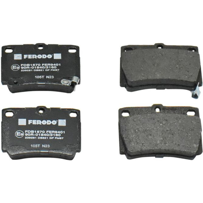 Ferodo FDB1570 Bremsbelagsatz, Scheibenbremse PREMIER