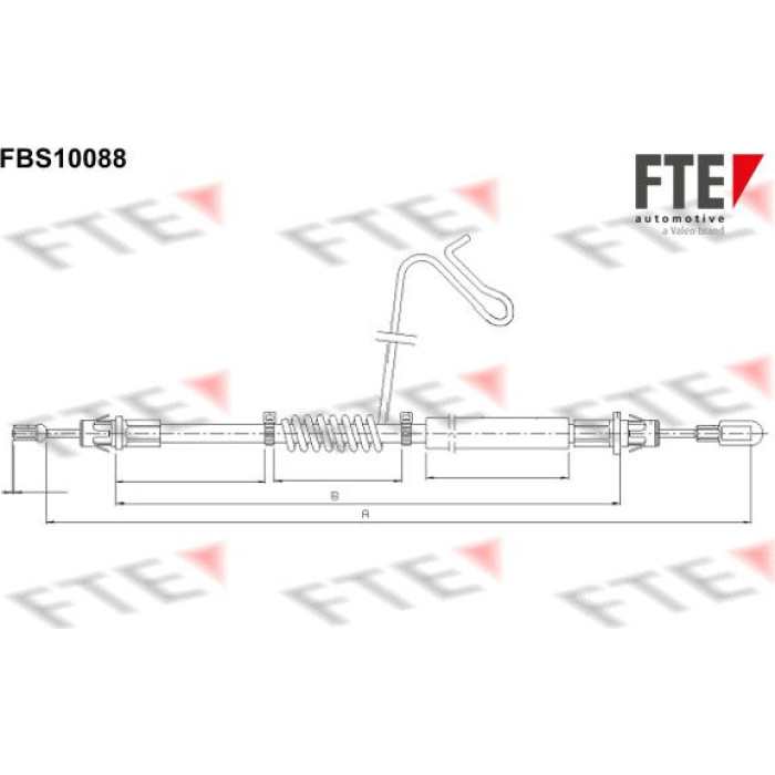 FTE 9250379 Seilzug, Feststellbremse FTE 9250379 Seilzug, Feststellbremse