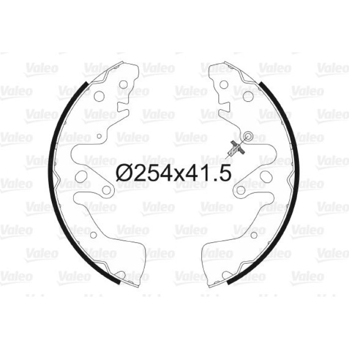 Valeo 564107 Bremsbackensatz