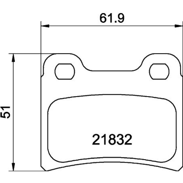Bremsbelagsatz, Scheibenbremse 8DB 355 008-151 Bremsbelagsatz, Scheibenbremse 8DB 355 008-151
