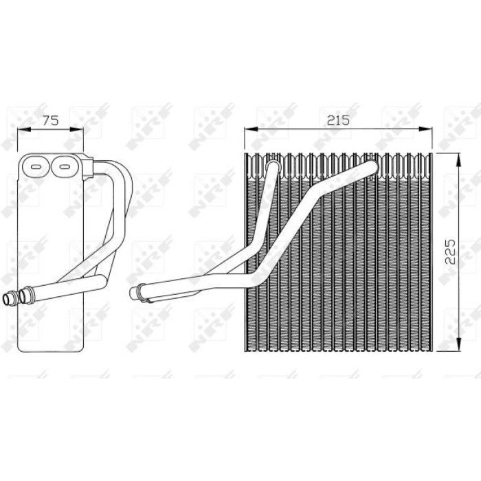 NRF 36069 Verdampfer, Klimaanlage EASY FIT
