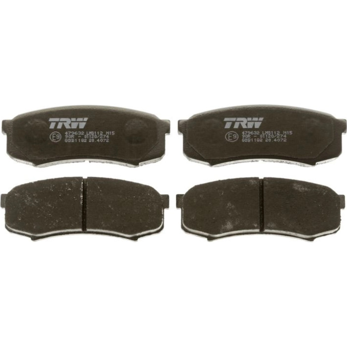 TRW GDB1182 Bremsbelagsatz, Scheibenbremse COTEC TRW GDB1182 Bremsbelagsatz, Scheibenbremse COTEC