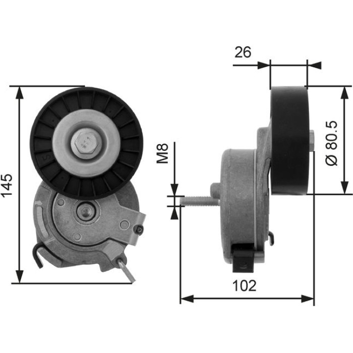 Riemenspanner, Keilrippenriemen T38473 Riemenspanner, Keilrippenriemen T38473