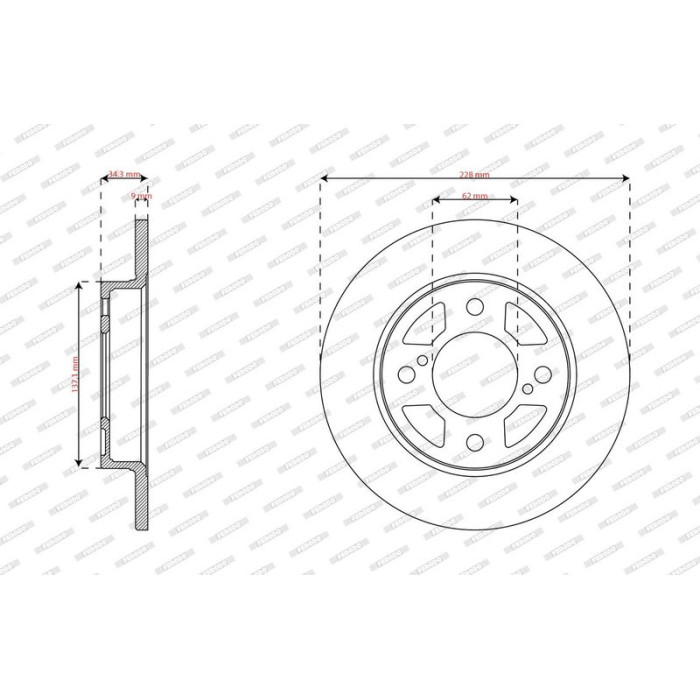 Ferodo DDF2981C Bremsscheibe PREMIER Ferodo DDF2981C Bremsscheibe PREMIER