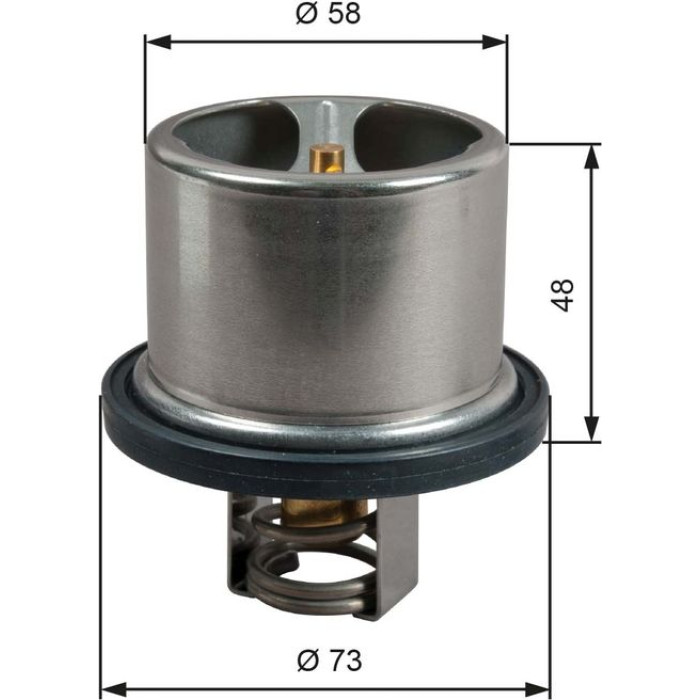 Gates TH51785G1 Thermostat, Kühlmittel Gates TH51785G1 Thermostat, Kühlmittel