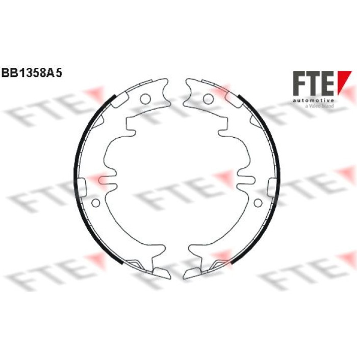 FTE 9100106 Bremsbackensatz, Feststellbremse FTE 9100106 Bremsbackensatz, Feststellbremse