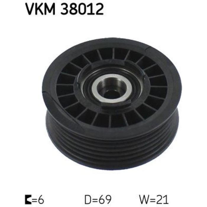 SKF VKM 38012 Umlenkrolle/Führungsrolle, Keilrippenriemen SKF VKM 38012 Umlenkrolle/Führungsrolle, Keilrippenriemen