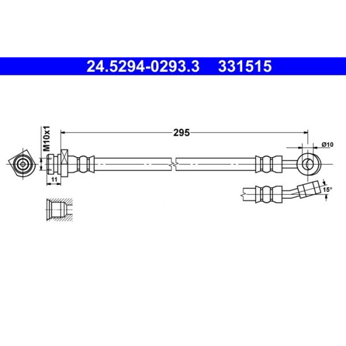 ATE 24.5294-0293.3 Bremsschlauch ATE 24.5294-0293.3 Bremsschlauch