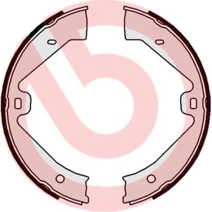 Brembo S 65 505 Bremsbackensatz, Feststellbremse ESSENTIAL LINE Brembo S 65 505 Bremsbackensatz, Feststellbremse ESSENTIAL LINE