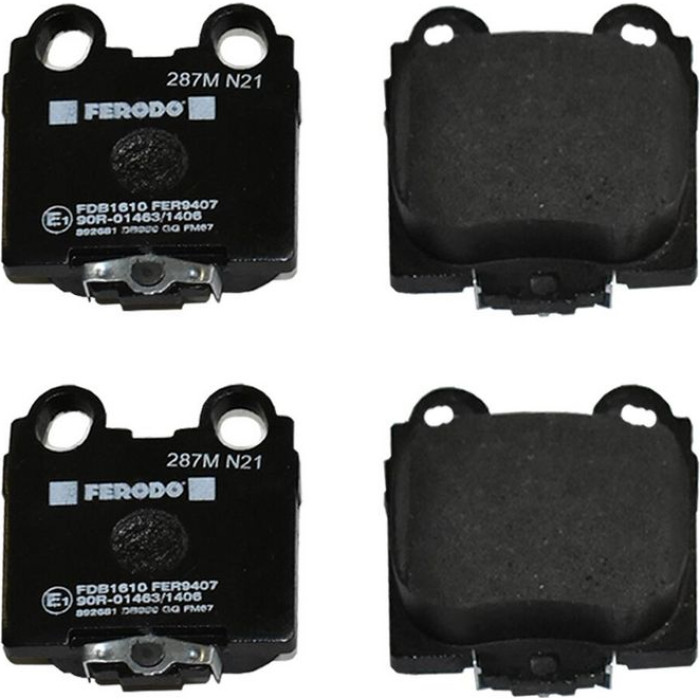Ferodo FDB1610 Bremsbelagsatz, Scheibenbremse PREMIER Ferodo FDB1610 Bremsbelagsatz, Scheibenbremse PREMIER