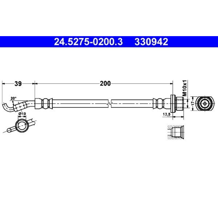 ATE 24.5275-0200.3 Bremsschlauch