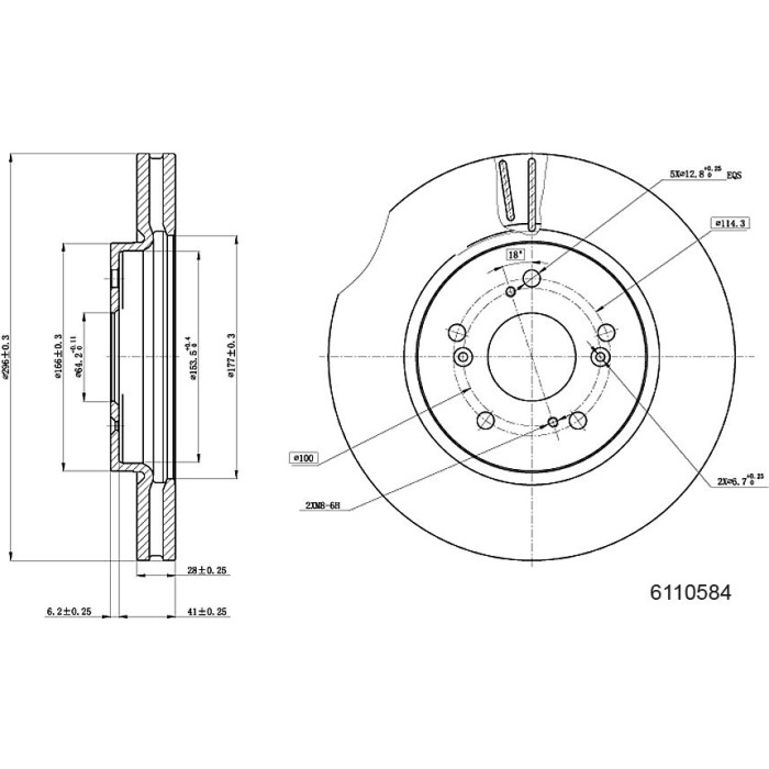 Bremsscheibe 6110584