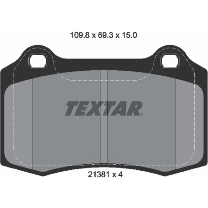 Textar 2138102 Bremsbelagsatz, Scheibenbremse Q+ Textar 2138102 Bremsbelagsatz, Scheibenbremse Q+