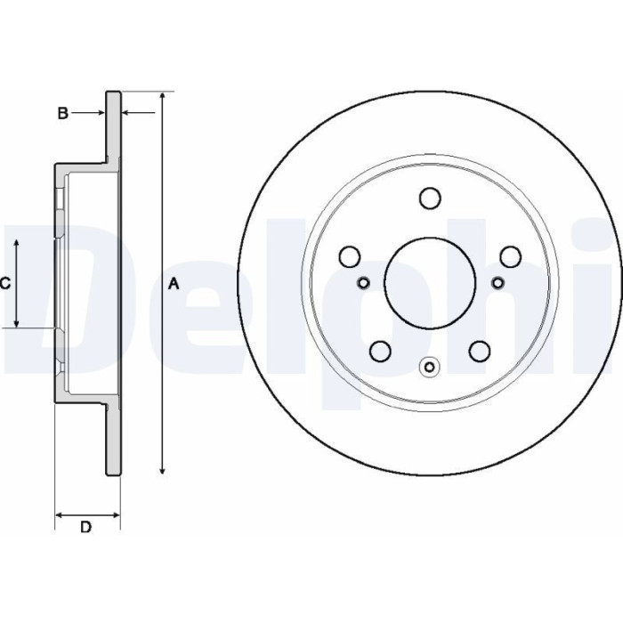 Delphi BG4709C Bremsscheibe