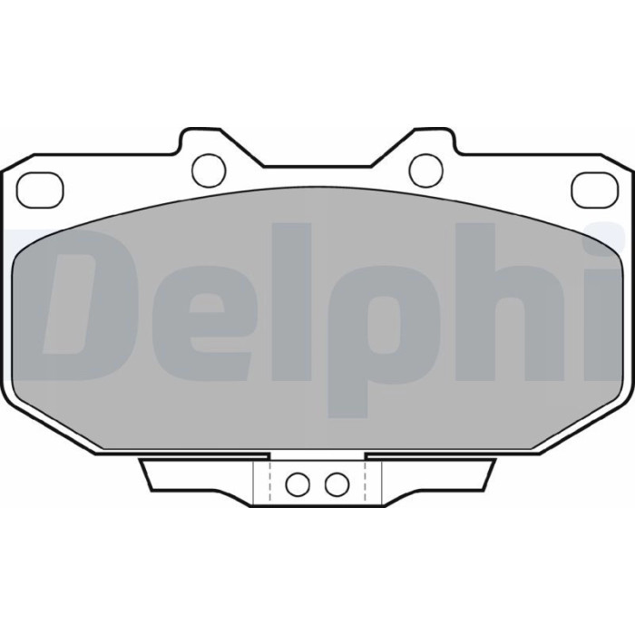 Delphi LP1056 Bremsbelagsatz, Scheibenbremse Delphi LP1056 Bremsbelagsatz, Scheibenbremse