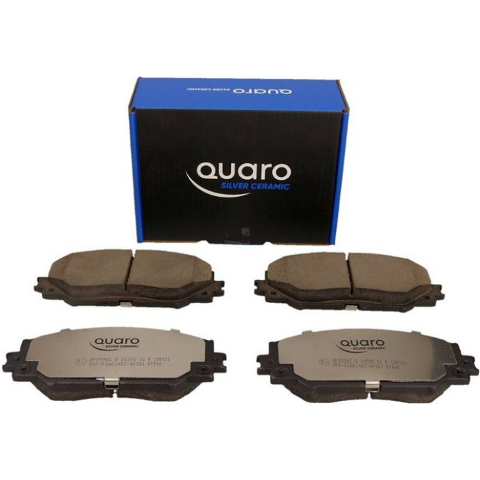 QUARO QP2599C Bremsbelagsatz, Scheibenbremse SILVER CERAMIC