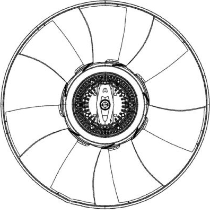Mahle CFF 492 000P Lüfter, Motorkühlung BEHR Premium Line Mahle CFF 492 000P Lüfter, Motorkühlung BEHR Premium Line