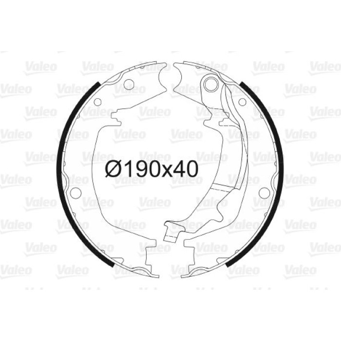 Valeo 564181 Bremsbackensatz, Feststellbremse