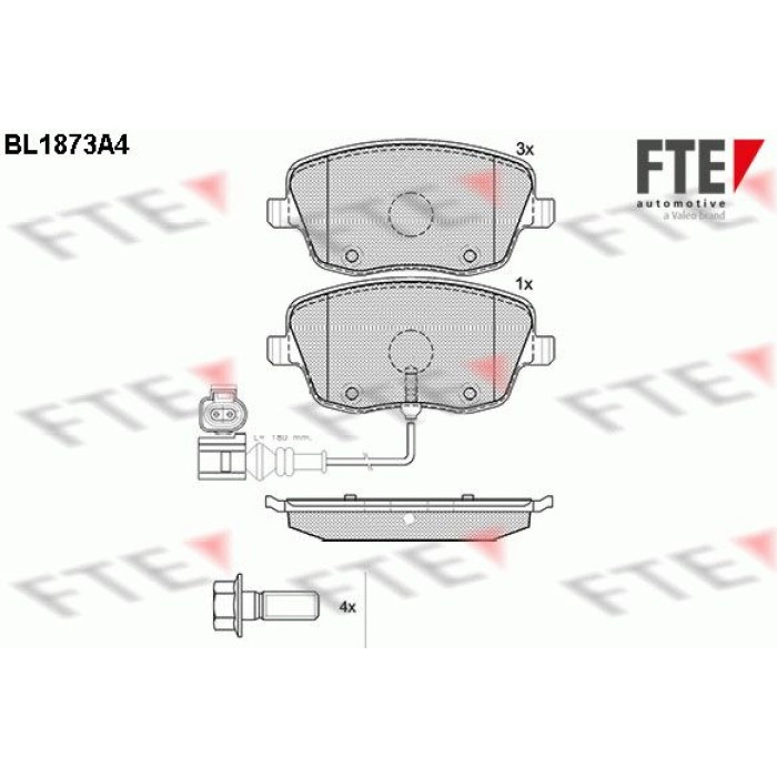 FTE 9010455 Bremsbelagsatz, Scheibenbremse FTE 9010455 Bremsbelagsatz, Scheibenbremse
