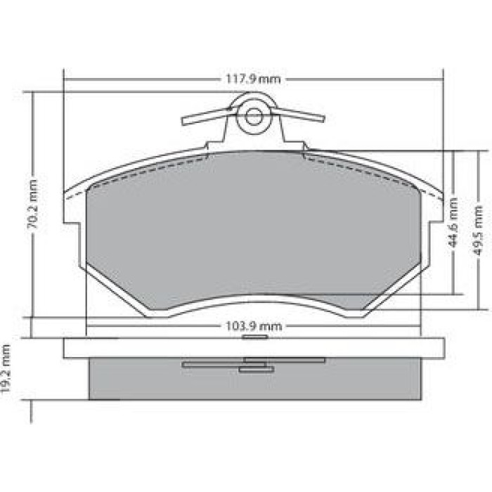 Metzger 1170066 Bremsbelagsatz, Scheibenbremse Metzger 1170066 Bremsbelagsatz, Scheibenbremse
