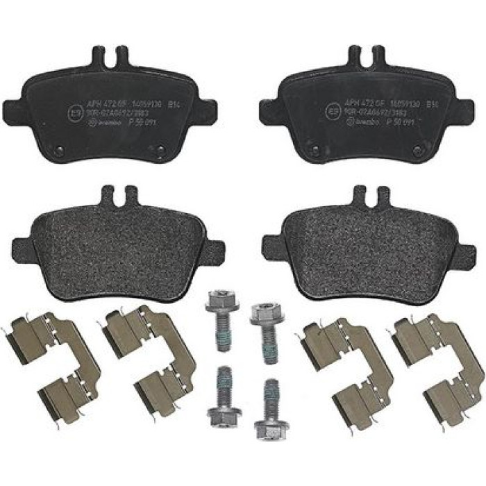 Brembo P 50 091 Bremsbelagsatz, Scheibenbremse PRIME LINE