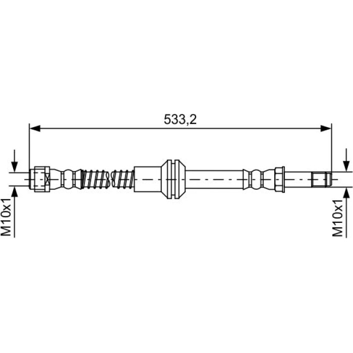 BOSCH 1 987 481 609 Bremsschlauch BOSCH 1 987 481 609 Bremsschlauch
