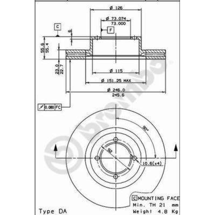 Bremsscheibe 09.5735.10