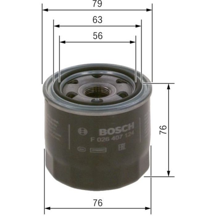 BOSCH F 026 407 124 Ölfilter BOSCH F 026 407 124 Ölfilter