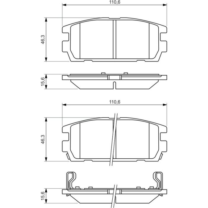 BOSCH 0 986 494 137 Bremsbelagsatz, Scheibenbremse BOSCH 0 986 494 137 Bremsbelagsatz, Scheibenbremse