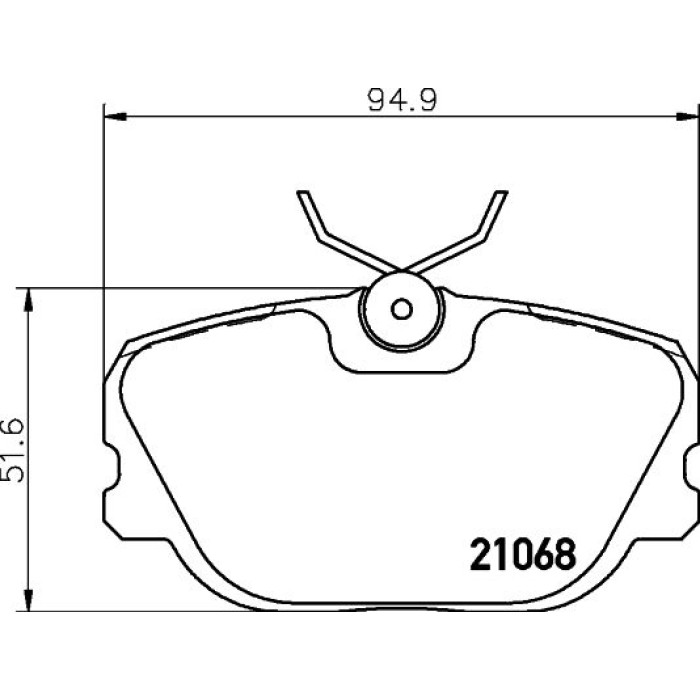 Hella 8DB 355 017-761 Bremsbelagsatz, Scheibenbremse Hella 8DB 355 017-761 Bremsbelagsatz, Scheibenbremse